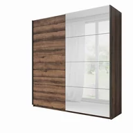 Szafy - Szafa przesuwna 200 z lustrem BETA / 22ZB1677 / dąb monastery, czarny - miniaturka - grafika 1