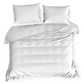 Pościel - Eurofirany Pościel biała z satyny bawełnianej Nova3 180x200 ef-psc-nova3b-180 - miniaturka - grafika 1