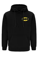 Bluzy męskie - ERT GROUP oryginalna i oficjalnie licencjonowana przez DC czarna bluza męska z kapturem, nadruk jednostronny, wzór batman 002, rozmiar XL - miniaturka - grafika 1