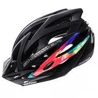 Kaski rowerowe - Modi Rowerowy Meteor Shimmer black r.M 24760 - miniaturka - grafika 1