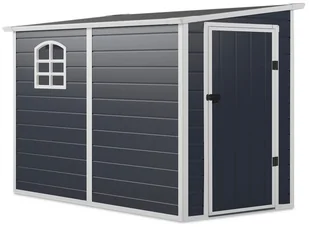 Domek narzędziowy BOSTON 143x248cm Cold Grey, metalowy, z podwójnymi drzwiami, wentylowany, schowek na narzędzia i sprzęt ogrodowy Hardmaister - Altany ogrodowe - miniaturka - grafika 1