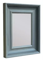Lustra - Lustro drewniane prostokątne klasyczne 36x45 cm szare BD art - miniaturka - grafika 1