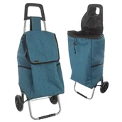 Torby i wózki na zakupy - Orion Wózek zakupowy torba zakupowa na kółkach na zakupy niebieska 40 l 30 kg - miniaturka - grafika 1