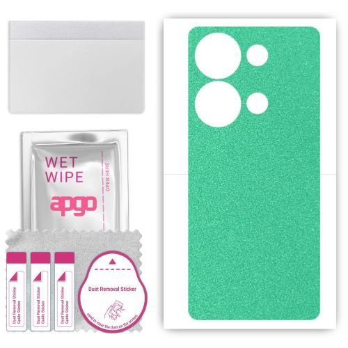 folia naklejka skórka strukturalna na TYŁ do Xiaomi Poco M6 Pro - Seledynowy Pastel Matowy - apgo SKINS