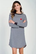 Piżamy ciążowe - KOSZULA TARO 3220 TRUDY AW25 (kolor granat, rozmiar L) - miniaturka - grafika 1