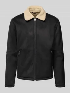 Bomberka o kroju regular fit z kołnierzem z imitacji futra model ‘ROYCE’ - Kurtki męskie - miniaturka - grafika 1