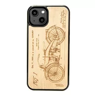 Etui i futerały do telefonów - Drewniane Etui Bewood iPhone 14 HARLEY PATENT ANIEGRE - miniaturka - grafika 1