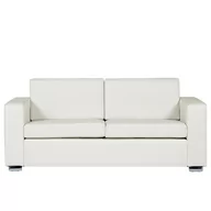 Sofy i kanapy - Beliani Sofa 3-osobowa ekoskóra biała HELSINKI 54615 - miniaturka - grafika 1