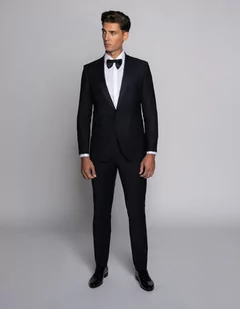 Borgio Garnitur corsico granatowy slim fit - Garnitury - miniaturka - grafika 1