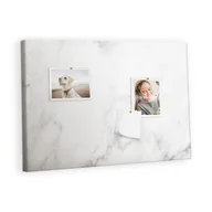 Tablice i flipcharty - Kolorowy Organizer - Tablica Korkowa z Pinezkami - Marmur 60x40 cm - miniaturka - grafika 1