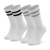 Skarpetki męskie - Zestaw 2 par wysokich skarpet męskich Calvin Klein 701218711 Biały - miniaturka - grafika 1