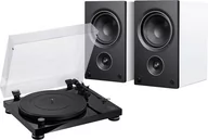 Zestawy stereo - Audio-Technica LPW50PB czarny + AM5 biały - miniaturka - grafika 1