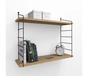 Półka ścienna ARMONI 58x72 cm beż/brąz - Półki do salonu Półka ścienna ARMONI 58x72 cm beż/brąz - Półki do salonu - miniaturka - grafika 1