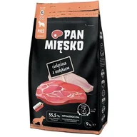 Sucha karma dla psów - Pan Mięsko Karma Sucha Dla Psa Cielęcina Z Indykiem 9kg Chrupki Rozmiar XL - miniaturka - grafika 1