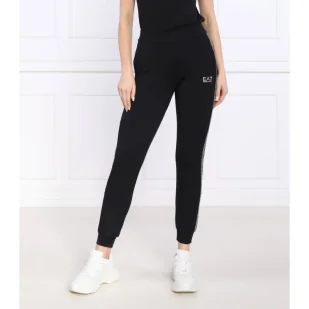 EA7 Spodnie dresowe | Slim Fit - Dresy damskie - miniaturka - grafika 1