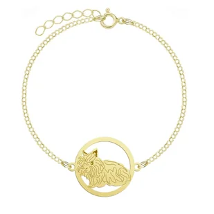 Królik Lew Miniaturka Pozłacana Bransoletka  - MEJK Jewellery - Biżuteria dla dzieci - miniaturka - grafika 1