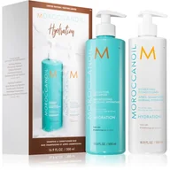 Zestawy kosmetyków damskich - Moroccanoil Szampon nawilżający i odżywka zestaw pół-liter - miniaturka - grafika 1