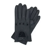 Rękawiczki - Damskie rękawiczki samochodowe z obszytymi dziurkami - miniaturka - grafika 1