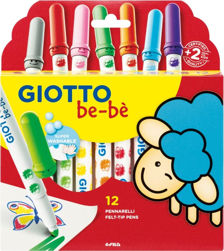 Piórnik Giotto be-bè 12 markerów wielokolorowy