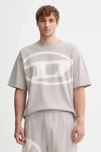 Diesel t-shirt bawełniany T-BOXT-BLEACH męski kolor szary wzorzysty A14872.0QKAS - Koszulki męskie - miniaturka - grafika 1