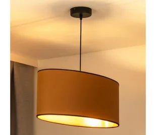 Duolla - Żyrandol na lince OVAL VEGAN 1xE27/15W/230V brązowy - Lampy sufitowe - miniaturka - grafika 1