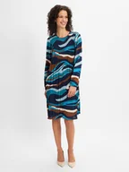 Sukienki - Betty Barclay Damska sukienka plisowana Kobiety brązowy|niebieski|zielony|beżowy|wielokolorowy wzorzysty, 40 - miniaturka - grafika 1