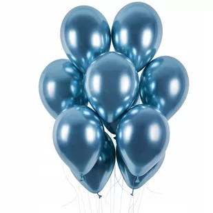 Balony niebieskie lustrzane shiny metalik glossy - Balony i akcesoria - miniaturka - grafika 1