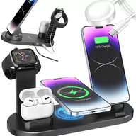 Ładowarki do telefonów - ŁADOWARKA BEZPRZEWODOWA INDUKCYJNA SZYBKA DO SAMSUNG IPHONE XIAOMI 6W1 15W - miniaturka - grafika 1