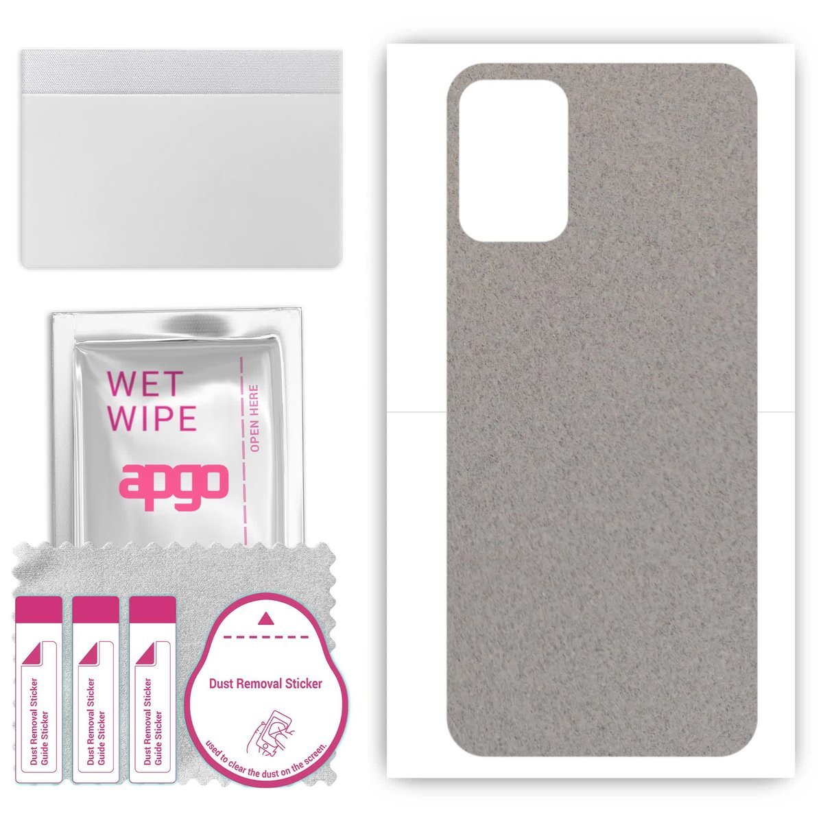 Folia naklejka skórka strukturalna na TYŁ Zamsz do Meizu mBlu 10 - Zamsz Szary - apgo SKINS