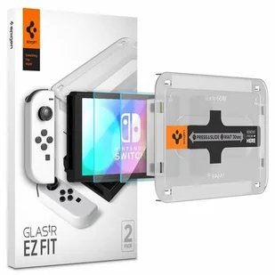 SPIGEN Szkło hartowane SPIGEN Glas.Tr Ez Fit do Nintendo Switch Oled 2szt - Akcesoria do Nintendo - miniaturka - grafika 1