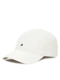 Tommy Hilfiger Czapka z daszkiem Flag Soft 6 Panel AM0AM13426 Biały - Czapki męskie - miniaturka - grafika 1