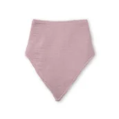 Śliniaki i fartuszki - Śliniak bawełniany 22x38 Bambu różowy zapinany na zatrzask - miniaturka - grafika 1