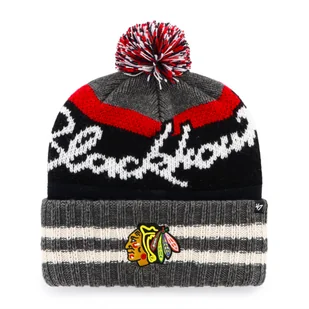 Czapka zimowa 47 Brand  NHL Chicago Blackhawks Hyperbolic ’47 CUFF KNIT - Czapki męskie - miniaturka - grafika 1