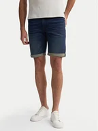 Spodenki męskie - Petrol Industries Szorty jeansowe M-ROS-SHO001 Granatowy Slim Fit - miniaturka - grafika 1