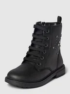 Buty dla dziewczynek - Buty sznurowane z ozdobnymi aplikacjami model ‘ECLAIR’ - miniaturka - grafika 1