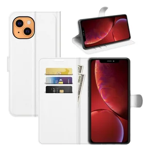 Pokrowiec König Design kompatybilny z Apple iPhone 13 mini pokrowiec na telefon ze skóry syntetycznej - Etui na telefon biały - Etui i futerały do telefonów - miniaturka - grafika 1