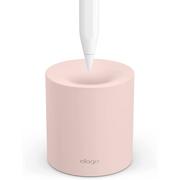 Etui na długopisy i pióra - ELAGO Silikonowy stojak/uchwyt na ołówek Apple i dowolny rysik do tabletu, Różowy - miniaturka - grafika 1