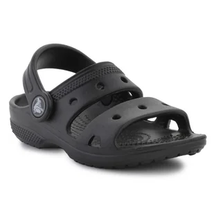 Sandały Crocs Classic Sandal Jr 207537-001 czarne - Buty dla dziewczynek - miniaturka - grafika 1