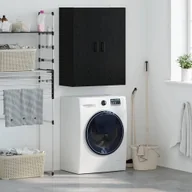 Szafki łazienkowe - vidaXL Szafka wisząca Czarny 69.5 x 34 x 90 cm Materiał drewnopochodny - miniaturka - grafika 1