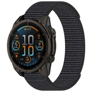 INF Nylonowy pasek do zegarka Garmin z rzepem – 26 mm, czarny Szary - Akcesoria do smartwatchy - miniaturka - grafika 1