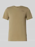 Koszulki męskie - T-shirt o kroju slim fit z nadrukiem z logo - miniaturka - grafika 1