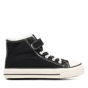 Buty dla dziewczynek - Trampki DeeZee CSS20038-01 Czarny - miniaturka - grafika 1