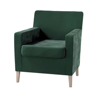 Dekoria pl pl Pokrowiec na fotel Karlstad ciemny zielony 61 x 56 x 80 cm Velvet 621-704-25 - Pokrowce na meble - miniaturka - grafika 1