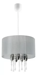 MLAMP LAMPA wisząca 661/1 POP MLAMP abażurowa OPRAWA zwis glamour crystal szary 661/1 POP - Lampy sufitowe - miniaturka - grafika 1