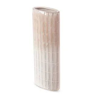 Nowoczesny Wazon Ceramiczny Edna 12X6X31 Kremowy - Wazony i flakony - miniaturka - grafika 1