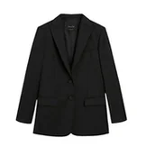 Marynarki i żakiety damskie - Massimo Dutti 2024/167/800, czarna marynarka damska, rozmiar 50 - miniaturka - grafika 1