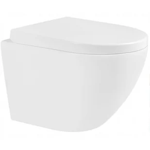 Miska WC Rimless z deską wolnoopadającą MEXEN Lena, twarda, biała - Miski WC - miniaturka - grafika 1