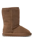 Buty dla dziewczynek - EMU Australia Śniegowce Wallaby Lo K10102 Brązowy - miniaturka - grafika 1