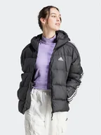 Kurtki damskie - adidas Kurtka puchowa Essentials 3-Stripes Mid Down HZ8483 Czarny Regular Fit - miniaturka - grafika 1