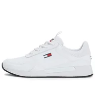 Buty sportowe męskie - Buty Tommy Jeans Flexi Runner EM0EM01080-YBR - białe - miniaturka - grafika 1